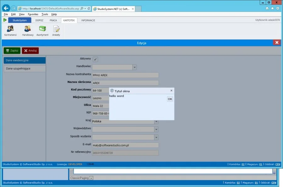 parametr script onclick hello word