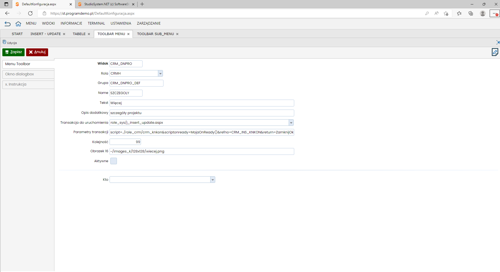 j_insert_update - zaawansowane programowanie cz. druga