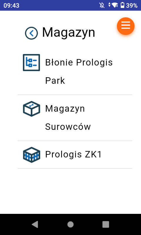 Wybór magazynu awizacji